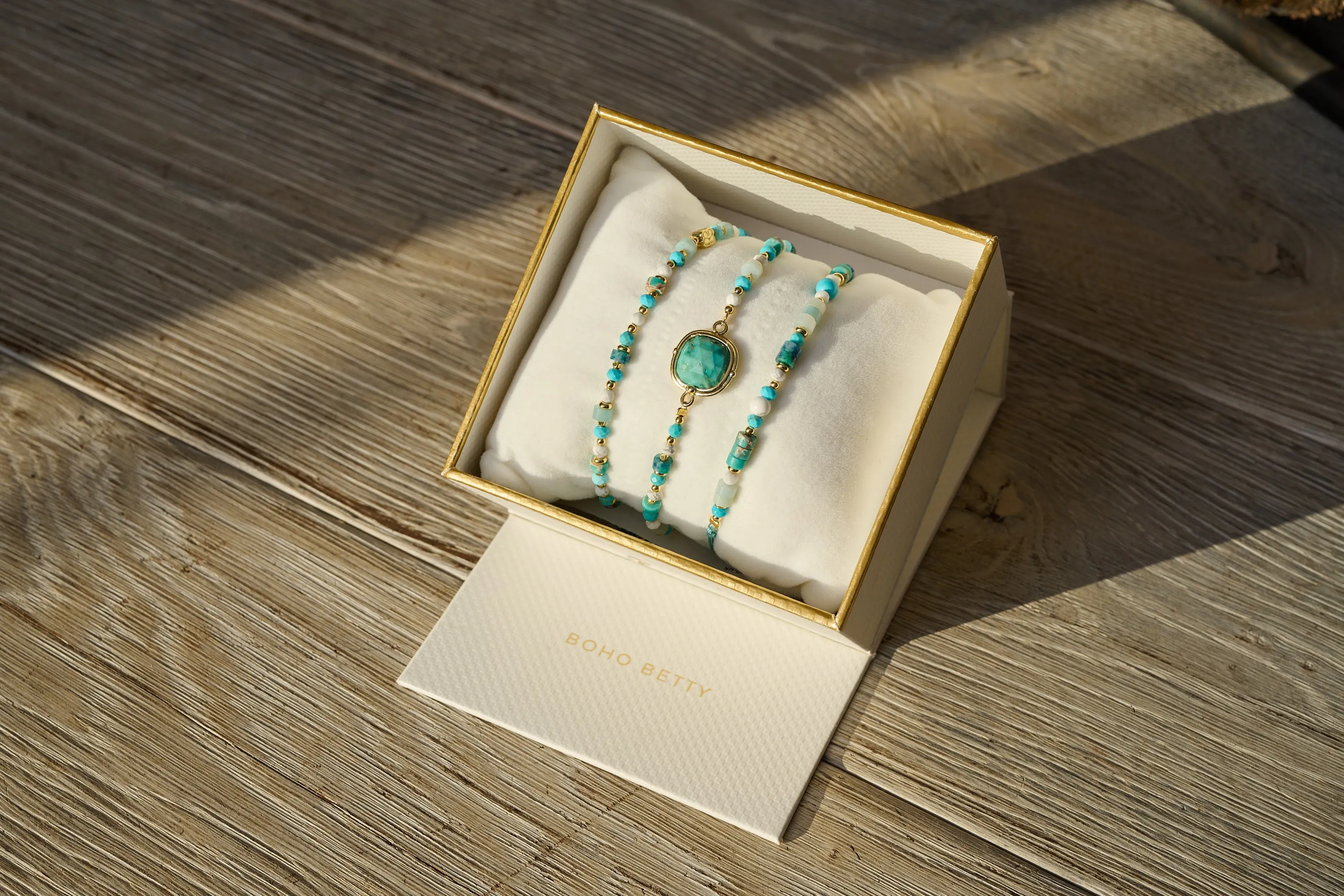 Thasos 3 Layer  Bracelet Stack