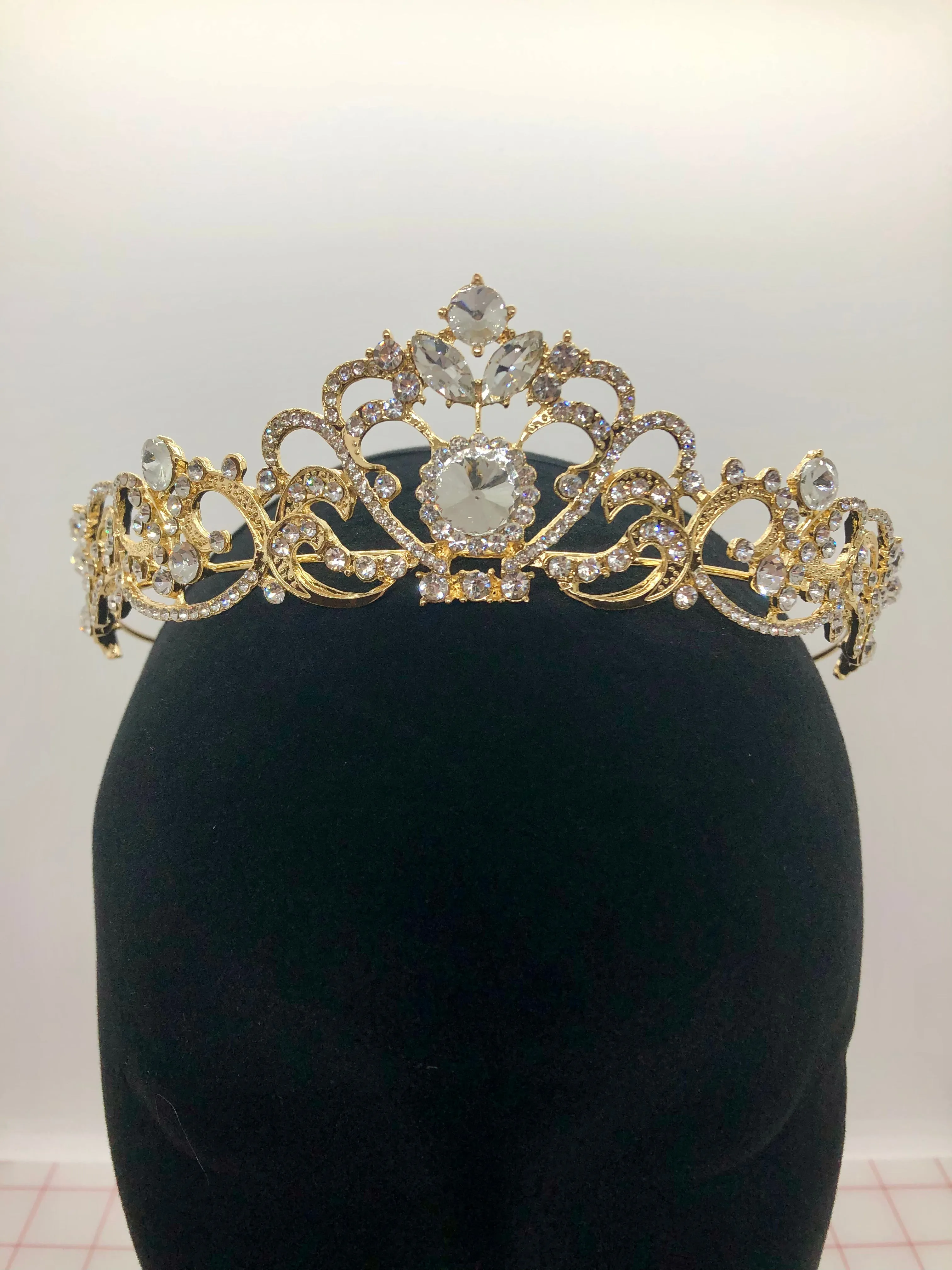 Tiara - Traditional Crystal and Gold Design