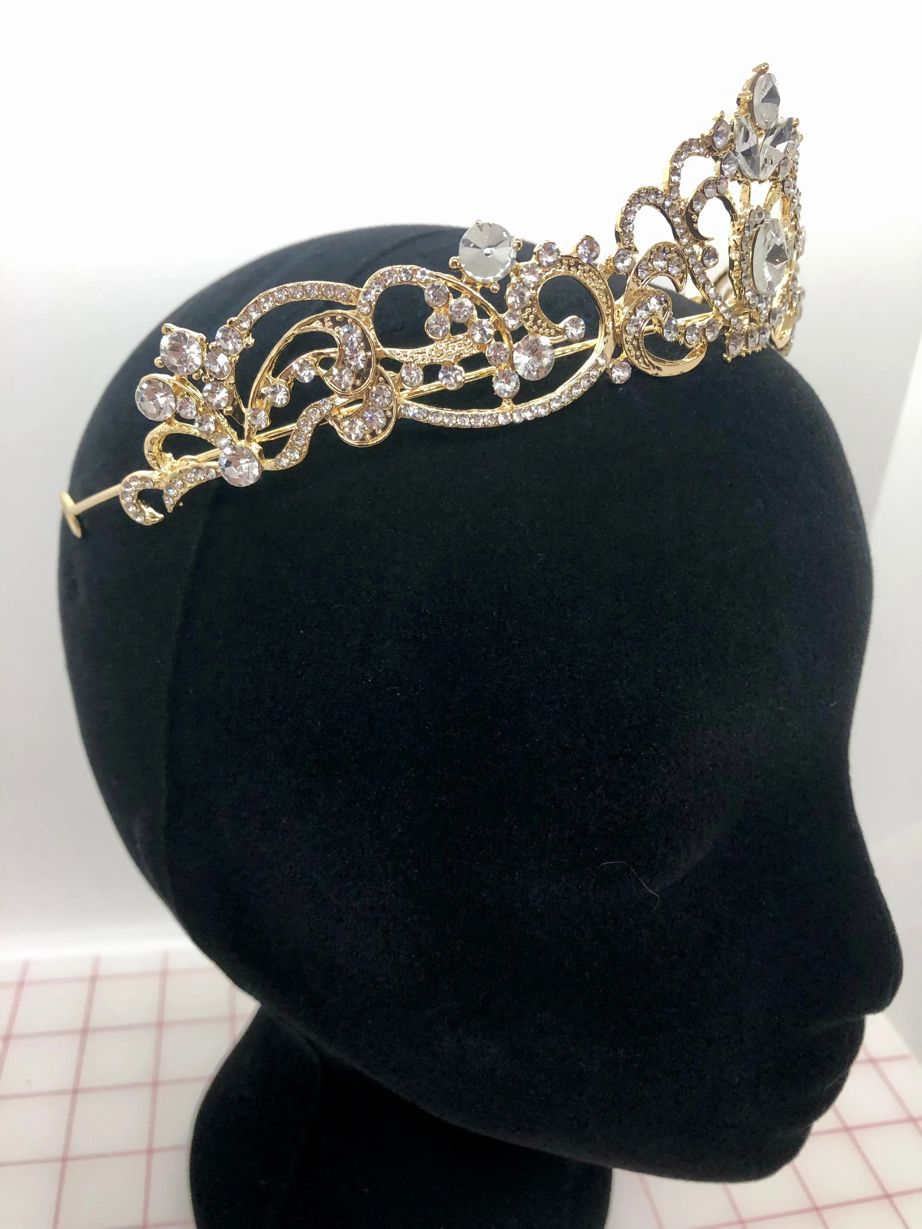 Tiara - Traditional Crystal and Gold Design