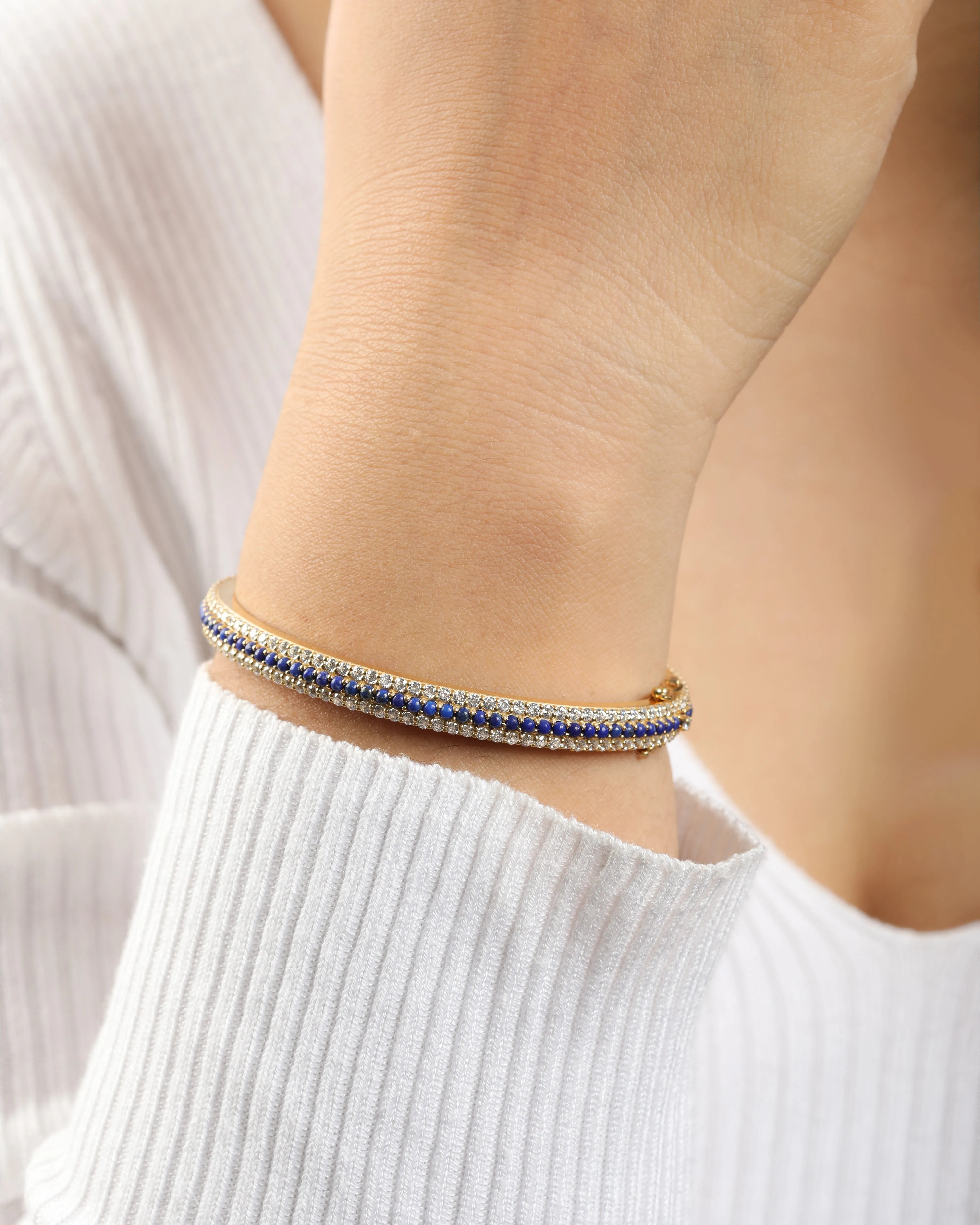 Timeless Sparkle Vermeil Bracelet - Lapis