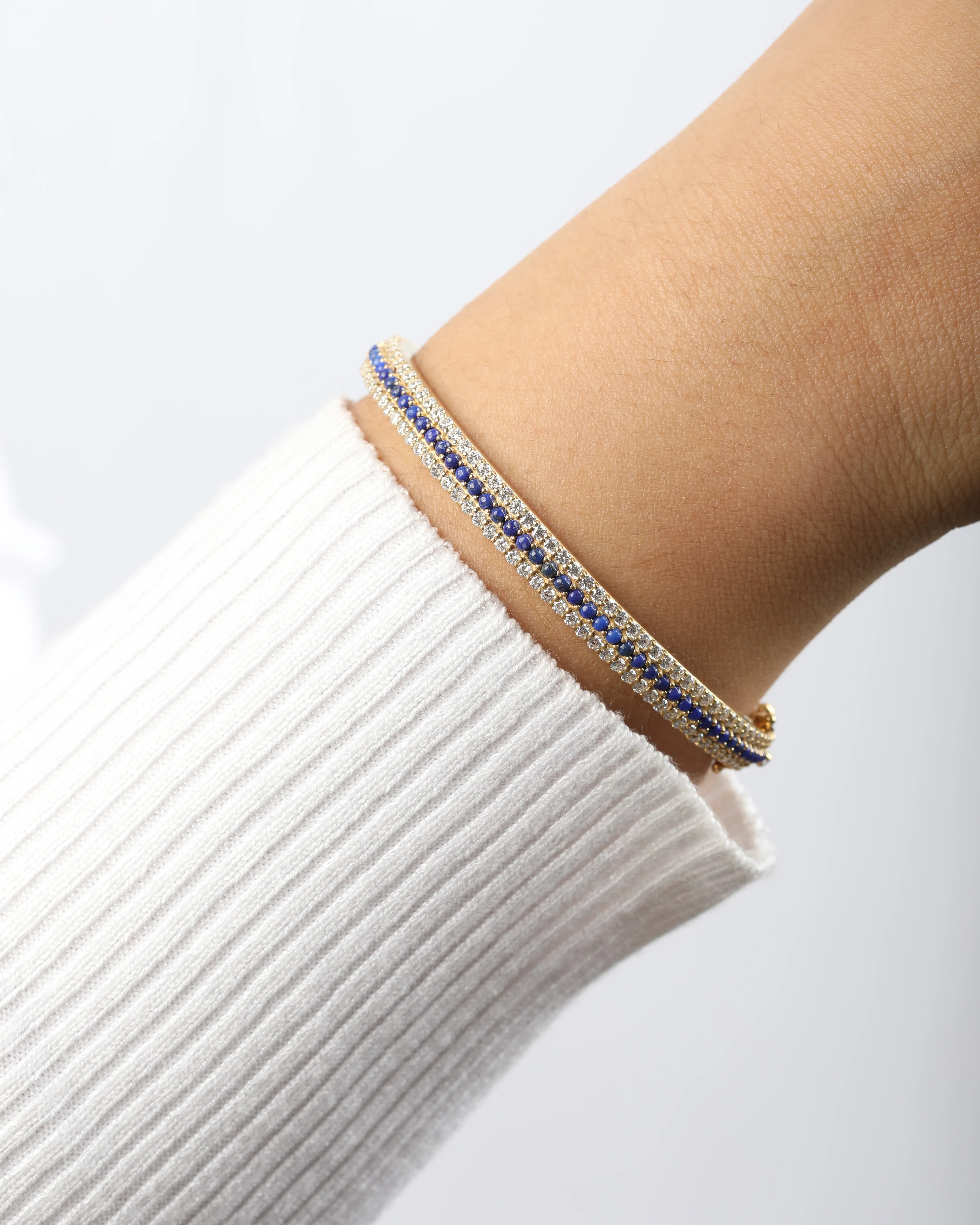 Timeless Sparkle Vermeil Bracelet - Lapis