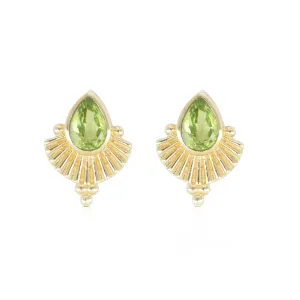 Venus Apatite Gold Earrings