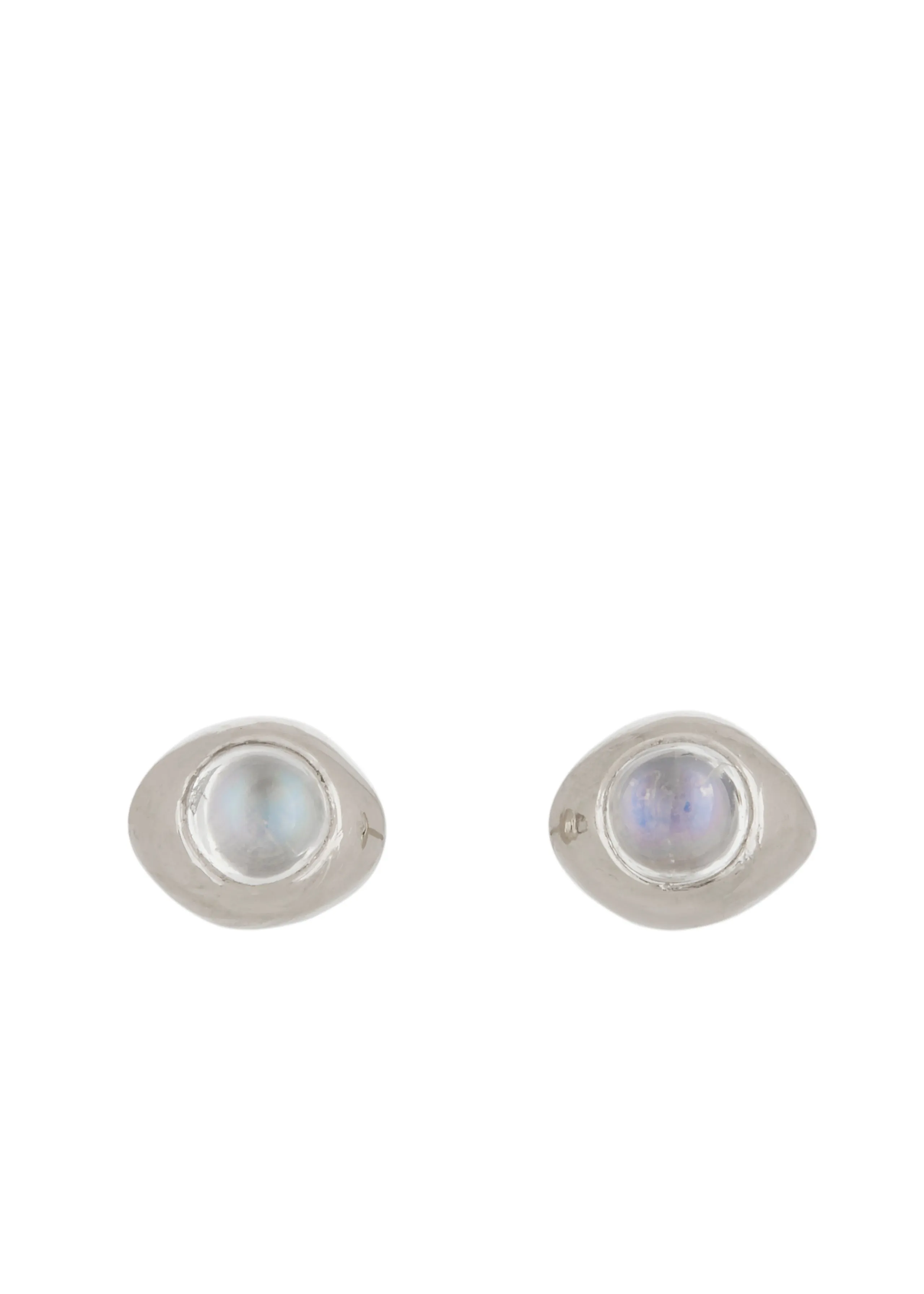 Vero Studs in Silver - Moonstone