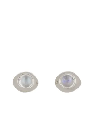 Vero Studs in Silver - Moonstone