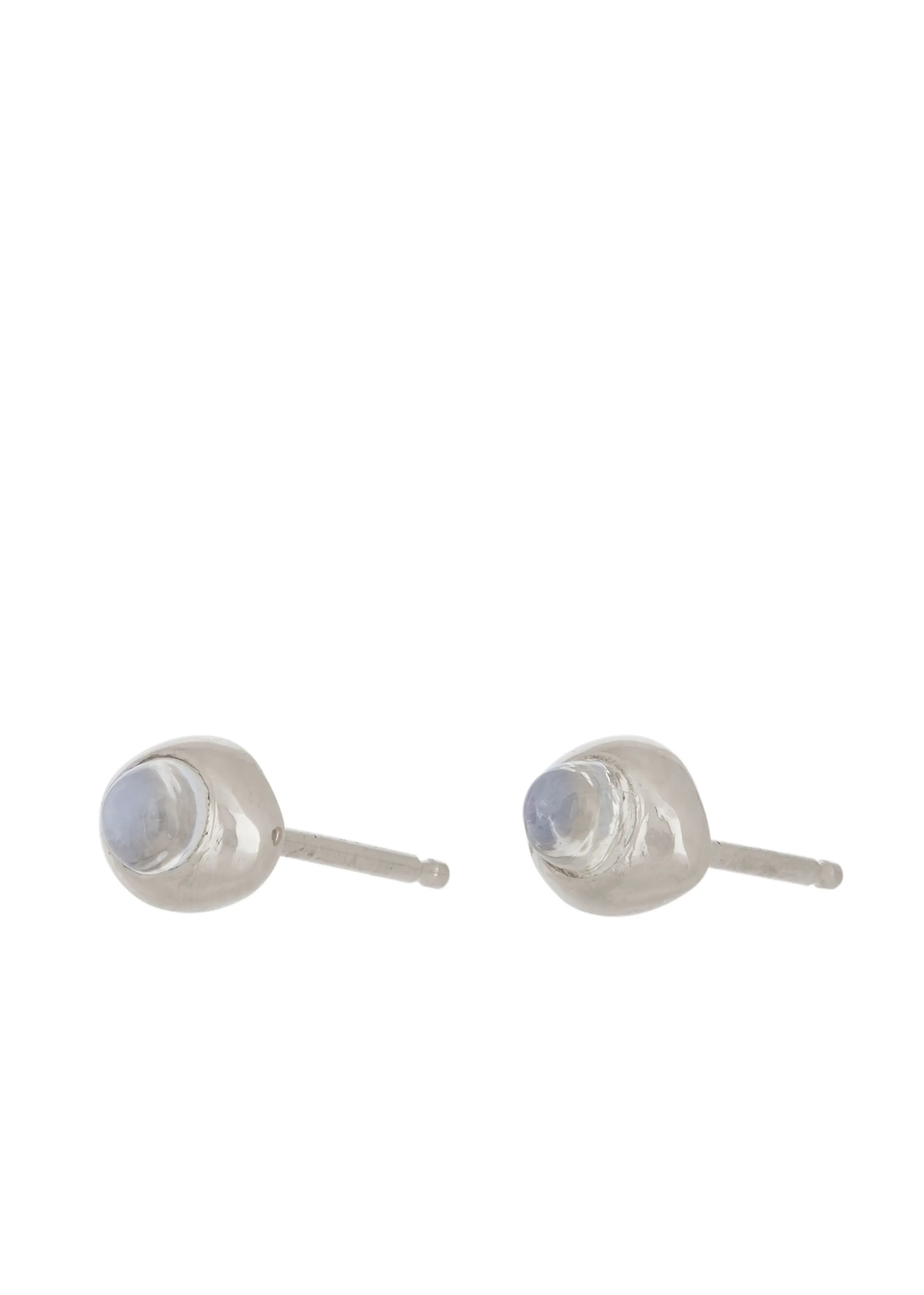 Vero Studs in Silver - Moonstone