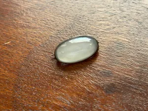 Vintage Antique Gold Moonstone Cabochon Brooch Pin