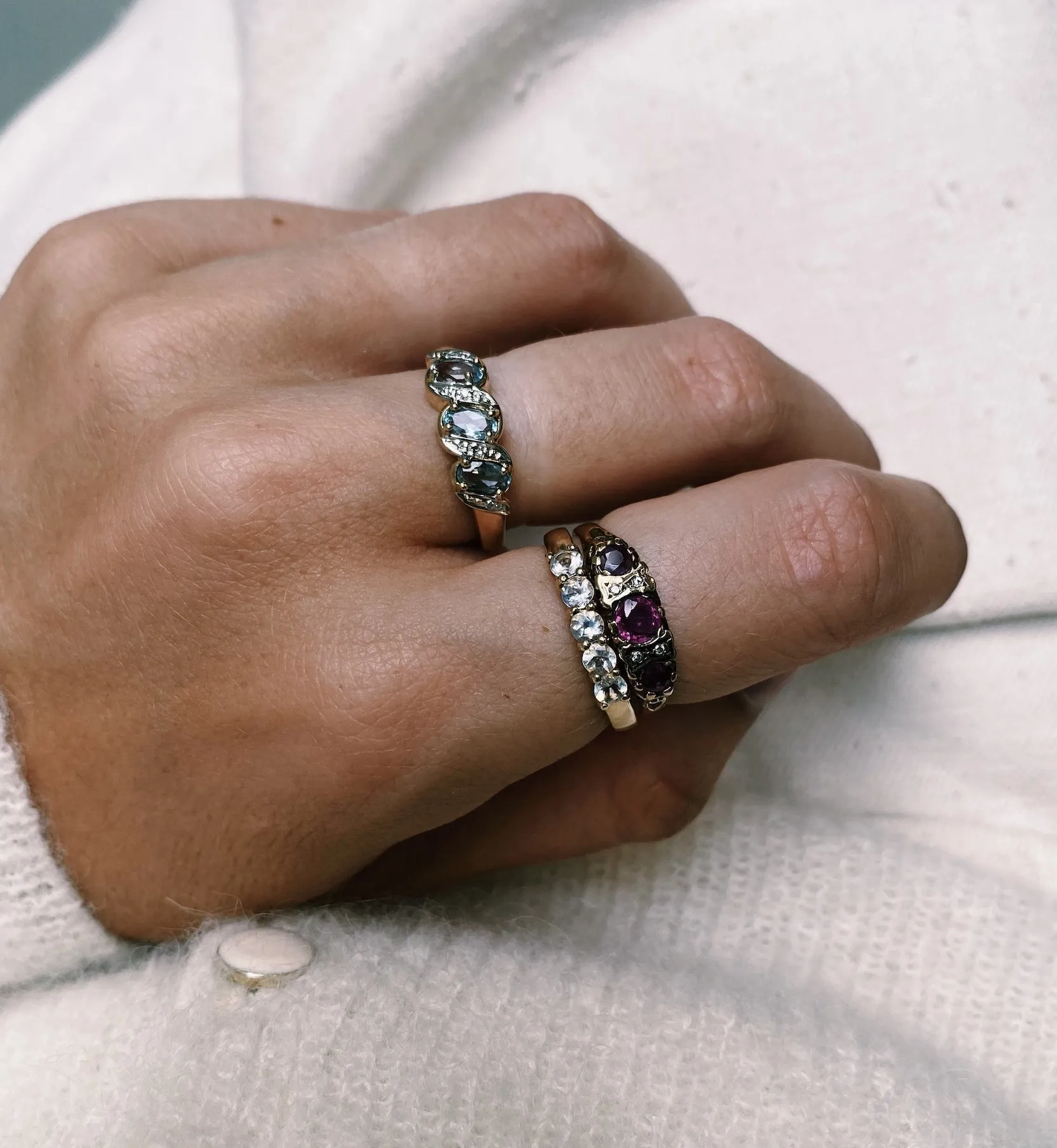 Vintage Moonstone June Ring