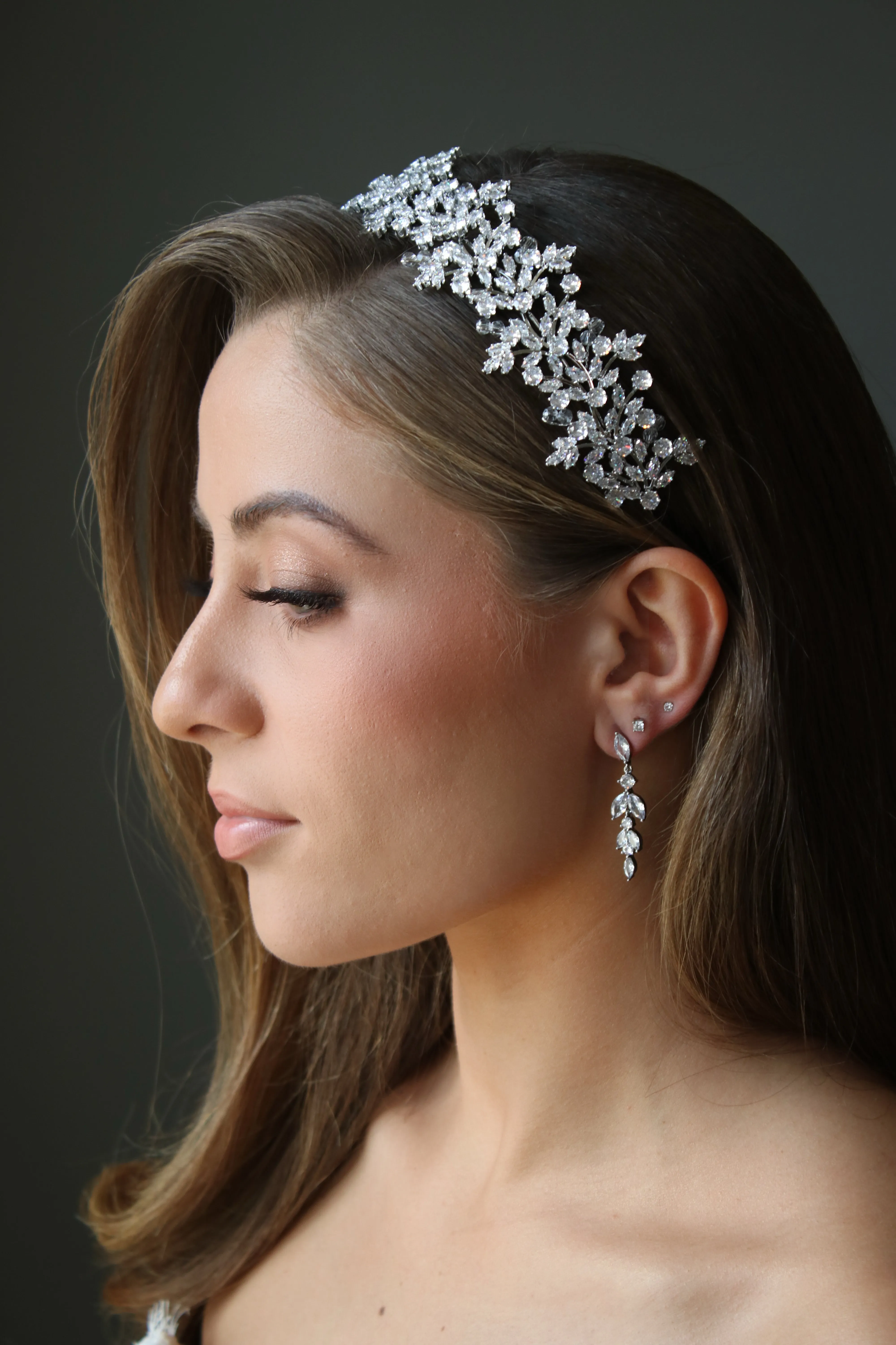 WILLA Simulated Diamond Headband Headpiece